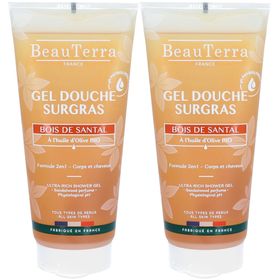 BeauTerra Gel Douche Surgras - Bois de Santal