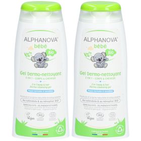 Alphanova Bébé Gel Dermo-Nettoyant 2-en-1