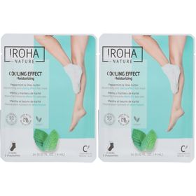IROHA NATURE Chaussettes de masque relaxant à la menthe pour les pieds