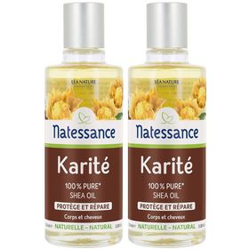 Natessance Huile de Karité Nourrissante Visage Corps Cheveux