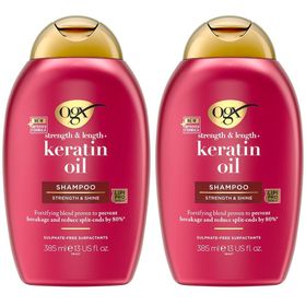 Ogx Shampooing Huile De Keratine - Cheveux Abimes & Cassants - 385 Ml