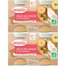 Babybio DÉLICE DES VERGERS DE NOS RÉGIONS dès 4 mois
