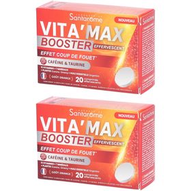 Santarome Vita'max Effervescent Booster Anti-Fatigue Goût Orange