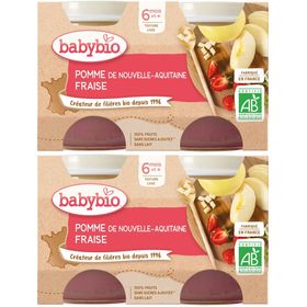 Babybio POMME DE NOUVELLE-AQUITAINE & FRAISE dès 6 mois