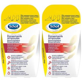 Scholl Pansements Ampoules Différentes tailles pour talon et orteils 5 pansements