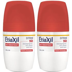 ETIAXIL - Déodorant Anti-transpirant - Transpiration Modérée - Aisselles - Extrême 96h - Peaux Normales - Efficacité 96h - Roll on - 50 ml