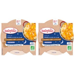 Babybio DUO DE PANAIS DU CENTRE-VAL DE LOIRE POTIMARRON DE NOTRE FERME À LA MUSCADE dès 15 mois