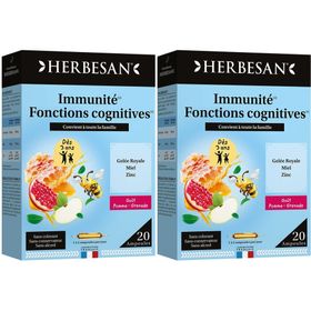 Herbesan Immunité Fonctions Cognitives Gelée Royale Zinc