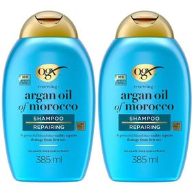 Ogx Shampooing Huile Argan Du Maroc - Cheveux Secs & Abimes - 385ml
