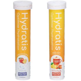 HYDRATIS Pastilles Hydratation Electrolytes Pêche + Miel Citron