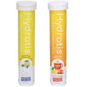 HYDRATIS Pastilles Hydratation Electrolytes Citron/Fleurs de Sureau + Miel Citron