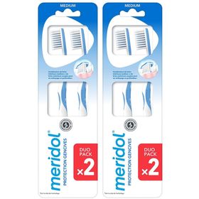 MERIDOL Brosse à Dents Protection Gencives Medium Duo Pack