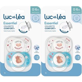 LUC ET LEA Duo de sucettes anatomiques – J’aime mes parents et Petit ours