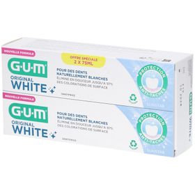 GUM Original White Dentifrice Lot de 2 x 75 ml