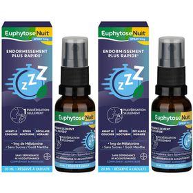 Euphytose Nuit Spray Mélatonine 1 mg 20 ml - Sommeil rapide et naturel