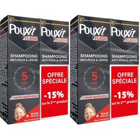 Pouxit Flash shampooing traitement anti-poux et lentes sans insecticide