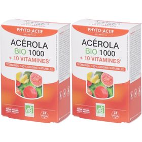 PHYTO-ACTIF Acerola Bio 1000 + 10 Vitamines