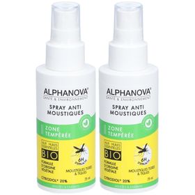 Alphanova Spray Anti-Moustiques Zone Tempérée Bio