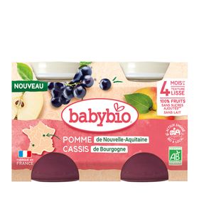 BABYBIO Pomme de Nouvelle-Aquitaine Cassis de Bourgogne