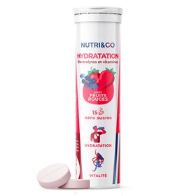 NUTRI&CO Électrolytes - Hydratation Goût Fruits Rouges