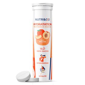 NUTRI&CO Électrolytes - Hydratation Goût Pêche