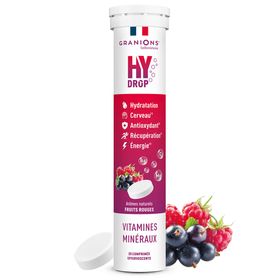 Granions Pastille hydratation Électrolytes HYDROP - Fruits Rouges