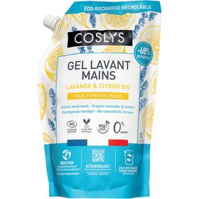 Coslys Éco-recharge gel lavant mains lavande citron