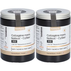 Nat&Form Collagène Marin Naticol-CySkin 11 G + Veri-te™ Resvératrol & Vitamine C