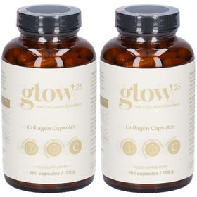 Glow25® Gélules de collagène hautement dosées avec acide hyaluronique et vitamine C