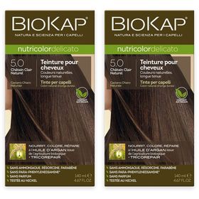 BIOKAP Nutricolor Delicato Teinture pour Cheveux 5.0 Châtain Clair Naturel