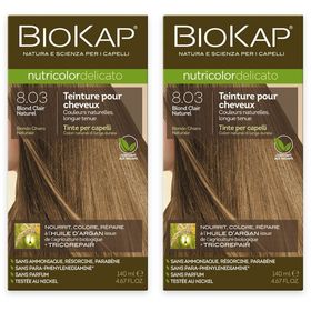 BIOKAP Nutricolor Delicato Teinture pour Cheveux 8.03 Blond Clair Naturel