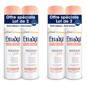 ETIAXIL - Déodorant - Transpiration Faible - Aisselles - 48h - Aérosol - Fabriqué en France - 150 ml - Lot de 2