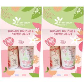 Fleurance Nature Duo Gel Douche et Crème Mains Rose