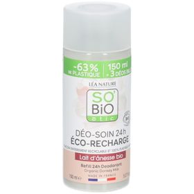 So Bio Etic Recharge Déo-Soin 24h - Lait d'Ânesse Bio