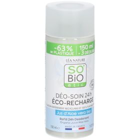 So Bio Etic Recharge Déo-Soin 24h - Jus d'Aloe Vera Bio
