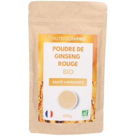 Nutrition Pro Poudre de Ginseng Rouge Bio