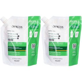 VICHY Dercos Shampooing Anti-Pelliculaire Cheveux Secs  Eco-Recharge