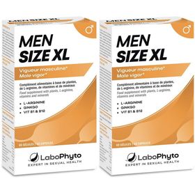Labophyto MENSIZE XL TAILLE PENIS - cure taille du pénis - 60 gélules x2
