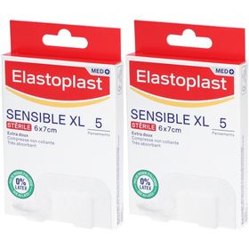 Elastoplast Pansements Sensibles XL - 5 pansements - 6 x 7 cm