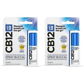 CB12 - Spray Buccal - Haleine Fraîche en toutes situations - Usage quotidien, sans alcool - Arôme menthe - Spray 15ml