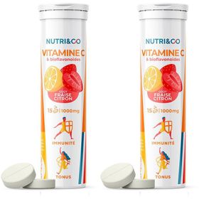 NUTRI&CO Vitamine C Goût Fraise-Citron