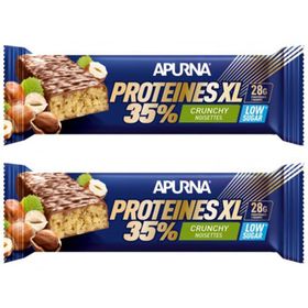 APURNA Barre Hyperprotéinée Crunchy XL 35% Noisettes