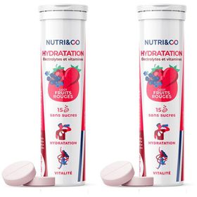 NUTRI&CO Électrolytes - Hydratation Goût Fruits Rouges