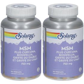 Solaray MSM 750 mg 90 Végécaps x2