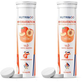 NUTRI&CO Électrolytes - Hydratation Goût Pêche