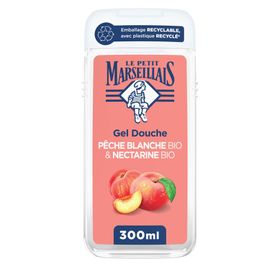 Le Petit Marseillais Gel Douche Extra Doux Pêche Blanche BIO & Nectarine BIO
