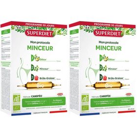 PROTOCOLE MINCEUR BIO - 30 ampoules de 15ml