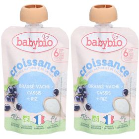 BABYBIO Brassé Croissance Cassis Riz