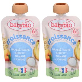 BABYBIO Brassé Croissance Abricot Banane Avoine