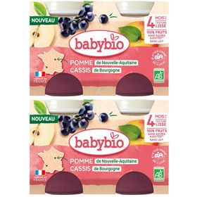 BABYBIO Pomme de Nouvelle-Aquitaine Cassis de Bourgogne